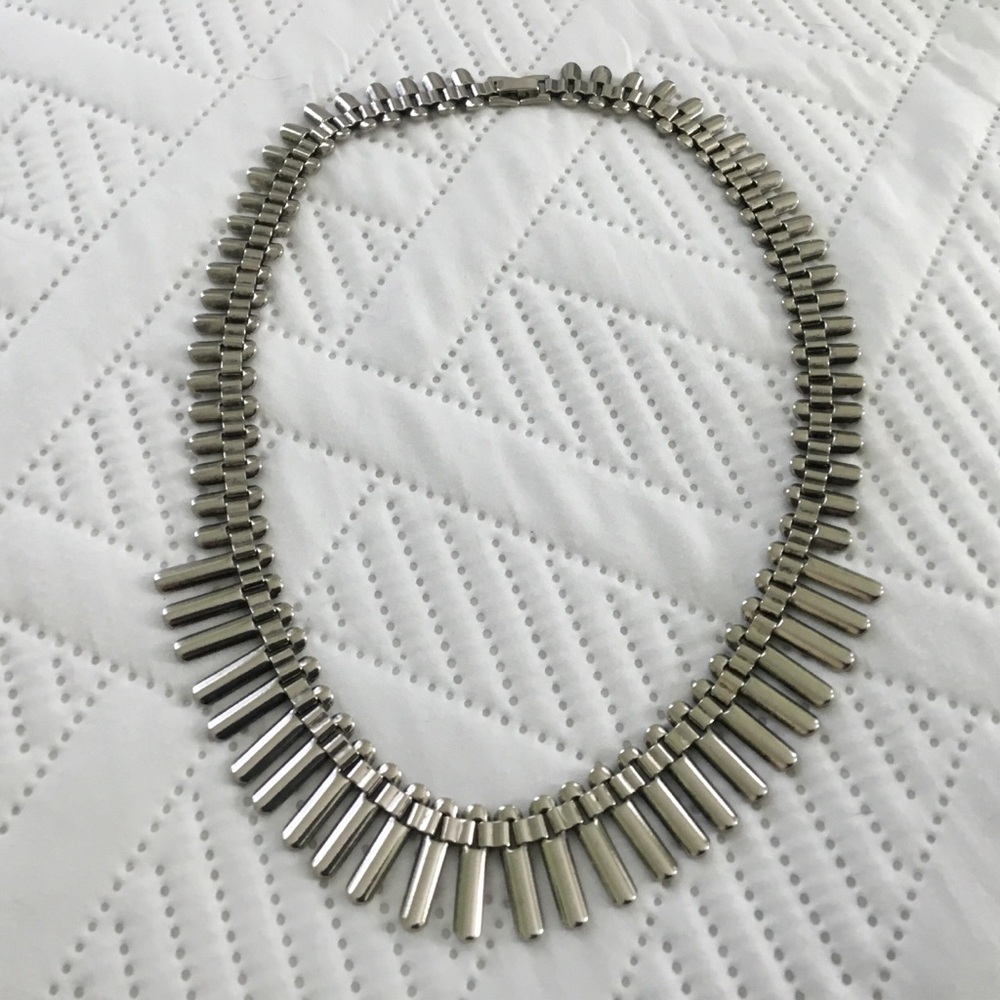 Cleopatra Fringe Bib Statement Necklace - Picture 2 of 9